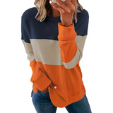 Casual Crewneck Tie Dye Sweatshirt Striped Printed Loose Soft Long Sleeve Pullover Tops Shirts
