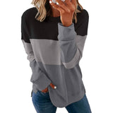 Casual Crewneck Tie Dye Sweatshirt Striped Printed Loose Soft Long Sleeve Pullover Tops Shirts