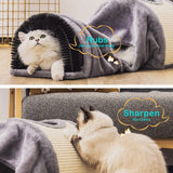 Cat Tunnel Bed Cat House Sisal Grab Bed