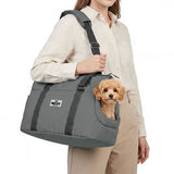 Cattie Bungalow Cat Carrier Bag in Grey 25 x 50 x 30 cm