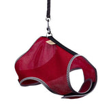 Cattie Air Mesh Red Cat Harness and Leash Set Large 1.5x30-40cm