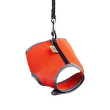 Cattie Air Mesh Cat Harness and Leash Set Orange Large