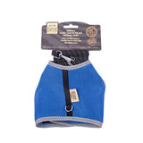 Cattie Air Mesh Cat Harness and Leash Set Royal Blue Small