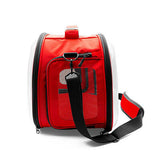 Cattie Red Transparent Panoramic Pet Carrier Bag 30x40x35 cm