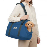 Cattie Navy Blue Bungalow Pet Carrier Bag 25x50x30 cm