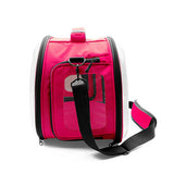 Cattie Pink Transparent Panoramic Pet Carrier Bag 30x40x35 cm