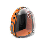 Cattie Orange Transparent Astronaut Cat Backpack 25x30x40 cm
