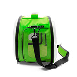 Cattie Green Transparent Panoramic Pet Carrier Bag 30x40x35 cm