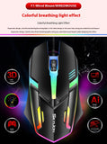 Wired Luminous Mouse Office Home Games USB Desktop Computers And Laptop Universal PlayerUnknown's Battlegrounds