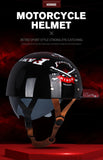 Creative Printed Retro Home Motorcycle Helmet