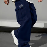Mens Loose Fit Work Pants With A Drawstring