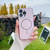 Laser-Cut Large-Window Lens Ring Magnetic Phone Case