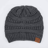 C.C. Women's Knit Beanie Hat - Color: Charcoal
