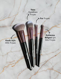 Flormar Makeup Brush Set with Travel Pouch 4 Pieces