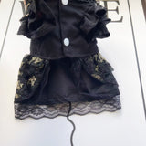 Gothic Golden Skirt Cat Dog Clothes