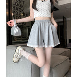 Loose-fitting A-line Wide-leg Hot Pants For Lounging And Working Out At Home