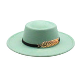 Retro AutumnWinter Wide-Brimmed Wool Jazz Hat
