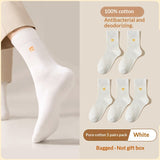 Men's Mid-Calf Deodorizing 100 Cotton Summer Long Socks