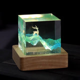 Christmas Healing Birthday Gift Micro Landscape Elk