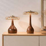 Solid Wood Bedroom Bedside Lamp Japanese Retro