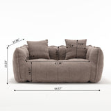 Cozy Beanbag Chair with High Resilience Foam Core