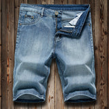 Summer Stretch Denim Shorts Mens Capri Pants