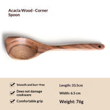 Spatula Soup Ladle And Wooden Turner Set In Teak