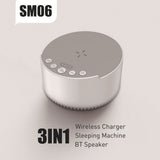 Smart White Noise 15W Wireless Charger Bluetooth Speaker