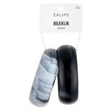 Eklips Black & Grey Bracelet Set Stylish Wrist Accessories 2-Pack