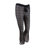 Miken Black Caviar Kick-Slit Cover-Up Pants, Us X-Small