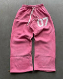 Mens Sporty Lace-up Casual Pants
