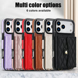Phone Case Protective Leather Cover Crossbody Shoulder Strap Quilted Chanel-style