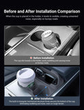 Center Console Cup Holder with Storage for Model 3/Y | Food-Grade Silicone | 2-Slot