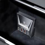 USB Hub for Model 3 Highland & Model Y Juniper | 7-Mode Ambient Light | Fast Charging