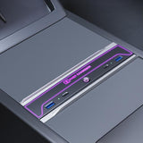 USB Hub for Model 3 Highland & Model Y Juniper | 7-Mode Ambient Light | Fast Charging