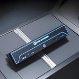 USB Hub for Model 3 Highland & Model Y Juniper | 7-Mode Ambient Light | Fast Charging
