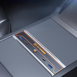 USB Hub for Model 3 Highland & Model Y Juniper | 7-Mode Ambient Light | Fast Charging