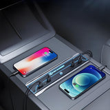 USB Hub for Model 3 Highland & Model Y Juniper | 7-Mode Ambient Light | Fast Charging