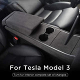 Alcantara Central Control Panel Sticker for Tesla Model 3 (17-20)