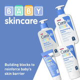 CeraVe Baby Lotion, Gentle Baby Skin Care with Ceramides, Niacinamide & Vitamin E, Fragrance, Paraben, Dye & Phthalates Free, Lightweight Moisturizer, 8 Ounce, Packaging May Vary
