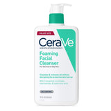 CeraVe Foaming Facial Cleanser, Daily Face Wash for Oily Skin, Hyaluronic Acid + Ceramides + Niacinamide, Fragrance Free & Paraben Free, Non-Drying Oil Control Face Wash, 16 Fluid Ounces