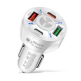 2-USB 2-PD Car Cigarette Lighter Plug Charger