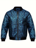 Mens Stylish Trendy Jacket With A Stand-up Collar