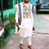 African Ethnic Print Casual Men's Three-piece Suit