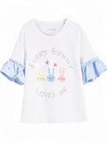 First Impressions Baby Girls Every Bunny Ruffle Top, Size 3/6 Months