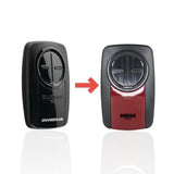 Anderic Substitute for Chamberlain KLIK5U-BK2 Universal Clicker with Learn button Garage Door Opener Remote Control [375UT-2button]