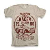 Champions Cars Men's Bamboo Viscose/Organic Cotton Short Sleeve Graphic T-Shirt