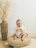 Checkered Ghost Sweatshirt Romper - more colors
