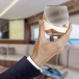 Chef's Star Stemless Wine Glasses Set of 6-17 Oz and Set of 6-21 Oz