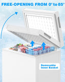 Chest Freezer with Removable Basket